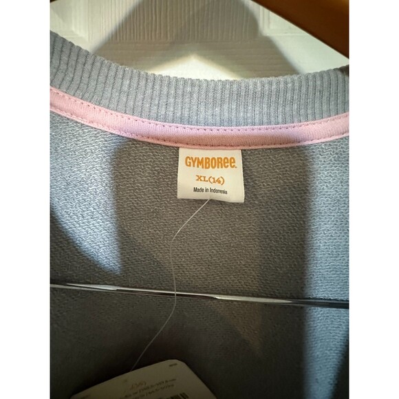 NWT Gymboree Girls Baseball style Pullover Sweatshirt  XL (14) - Picture 2 of 6